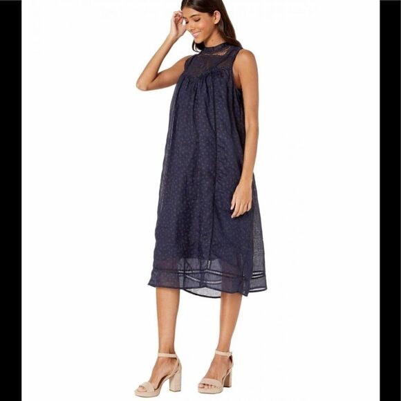 FRYE navy blue yoke dress size XS NWT (E1) - Picture 2 of 9